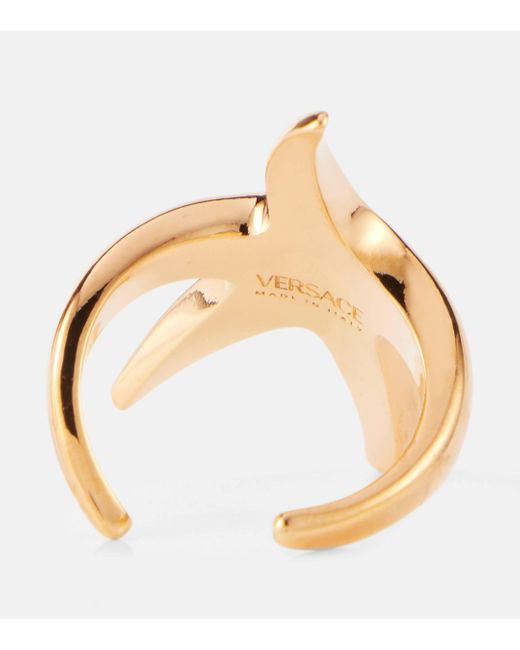 Versace Metallic Starfish Medusa Ring