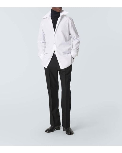 Maison Margiela Pullover Aus Wolle in Blue für Herren