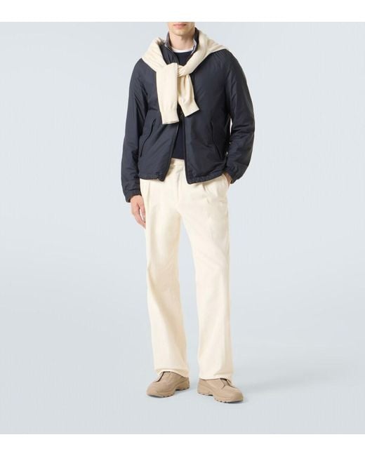 Zegna Blue Brezza Reversible Jacket for men