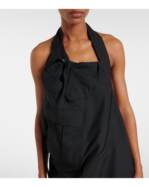 Junya Watanabe Black Elegant Mini Dress