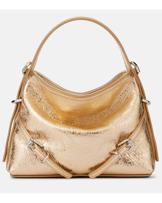 Givenchy Natural Voyou Nano Metallic Leather Tote Bag