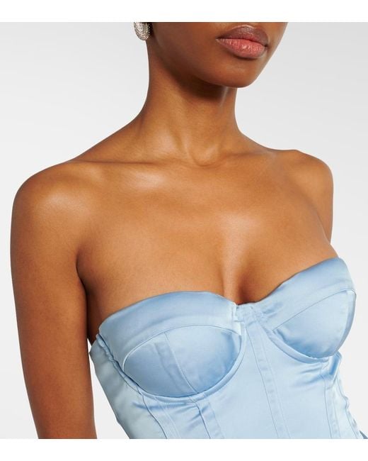 ROTATE BIRGER CHRISTENSEN Blue Bridal Corset Gown