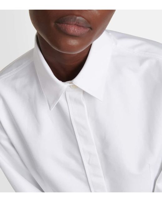 Alaïa White Cotton Poplin Shirt