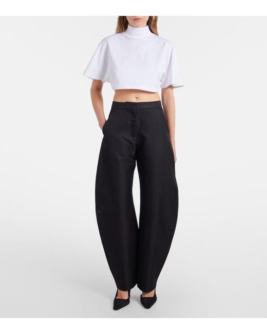 Alaïa White Cotton Jersey T-Shirt