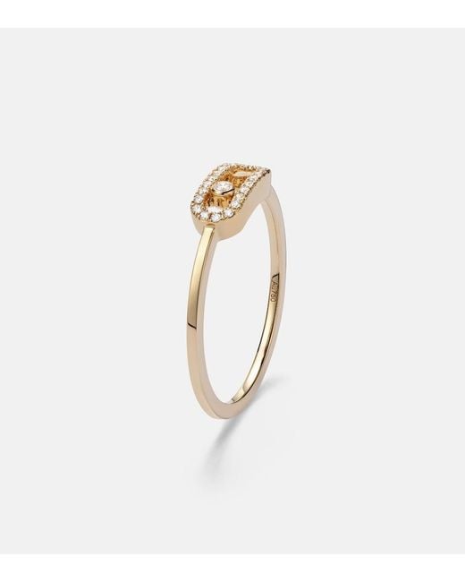 Messika White Move Uno 18Kt Ring With Diamonds