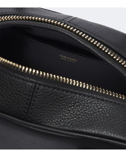 Tom Ford Black Strain Mini Leather Shoulder Bag