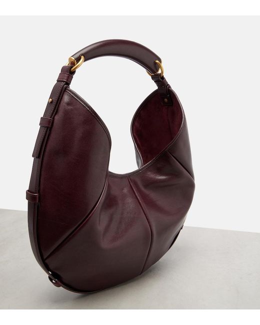 Saint Laurent Brown Mombasa Medium Leather Shoulder Bag