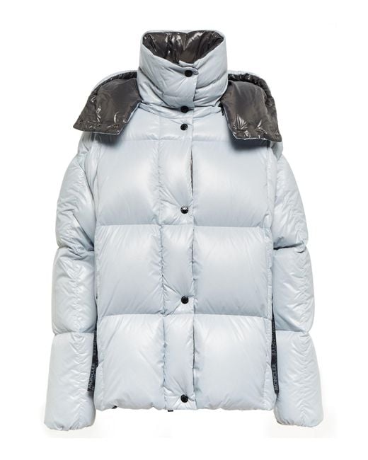 Moncler Abbaye Quilted Puffer Jacket in Blue | Lyst