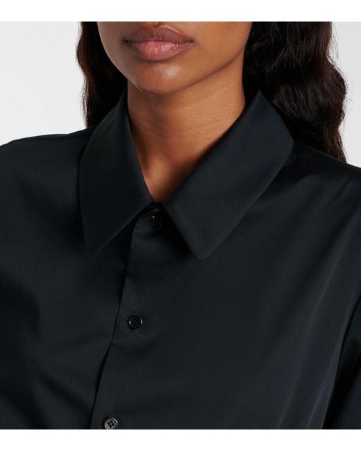 Noir Kei Ninomiya Black Cotton Shirt Dress