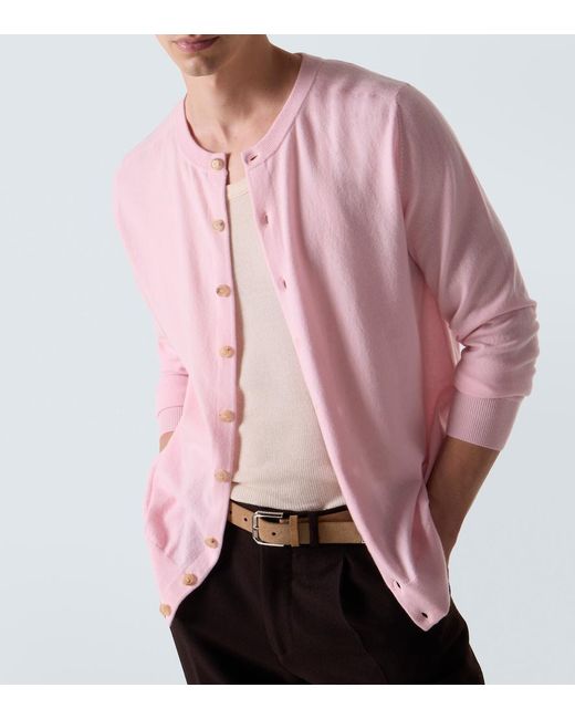 arch4 Pink Mr Ashford Cashmere Cardigan for men