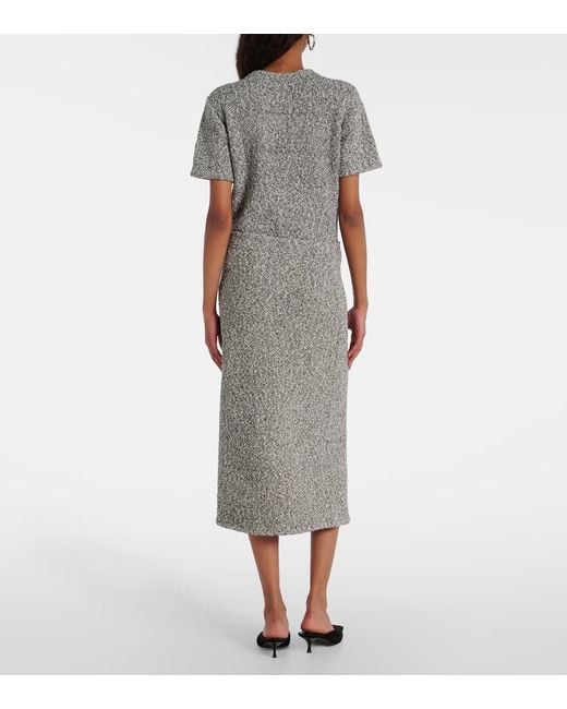 Tory Burch Gray Tweed Pencil Skirt