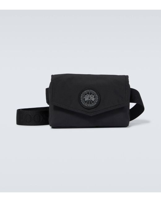 Canada Goose Black Mini Logo Belt Bag for men