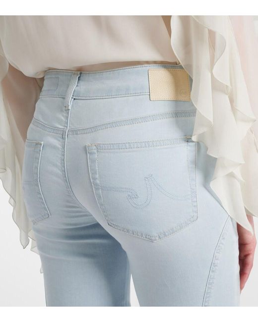 AG Jeans Blue Ibiza High-Rise Flared Jeans