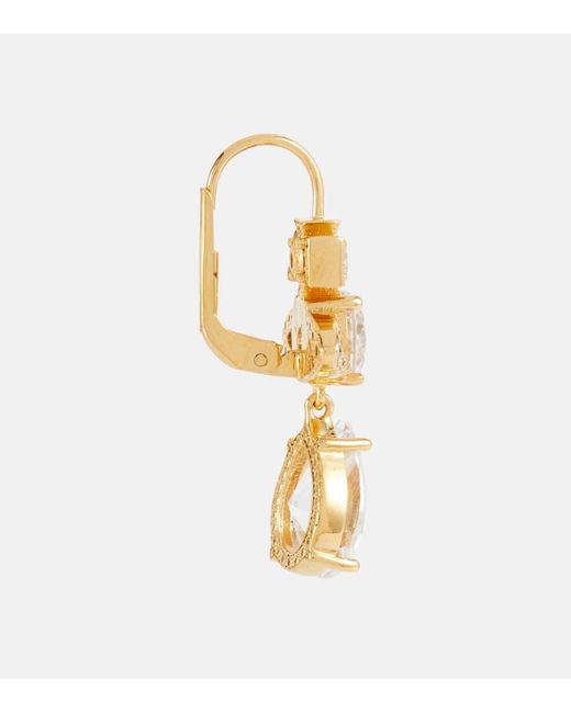 Orecchini Orb Con Cristalli di Vivienne Westwood in White