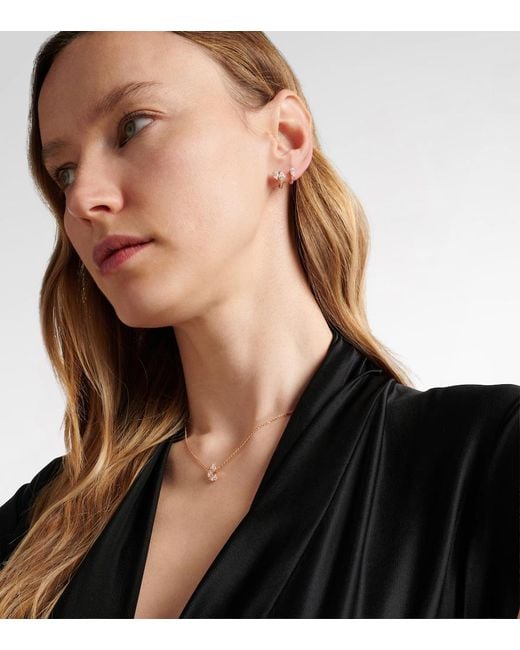 Repossi White Serti Sur Vide 18Kt Rose Single Ear Cuff With Diamonds