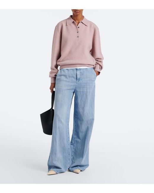 Pullover Polo di Rohe in Pink