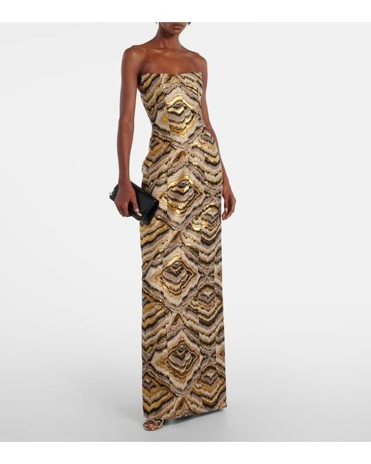 Markarian Metallic Robe Odessa Aus Jacquard