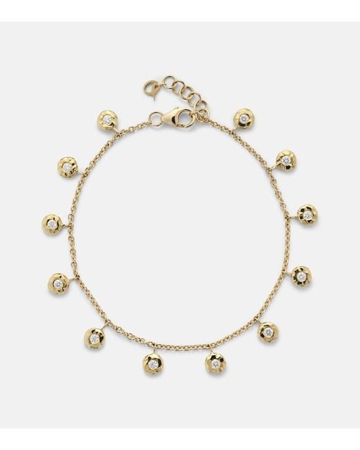 Octavia Elizabeth Metallic Nesting Gem 18Kt Bracelet With Diamonds