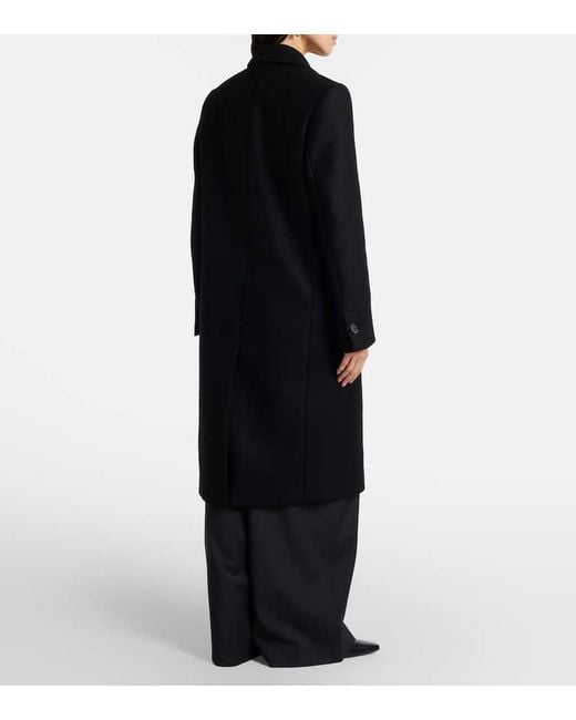 Totême  Black Mantel Aus Einem Wollgemisch