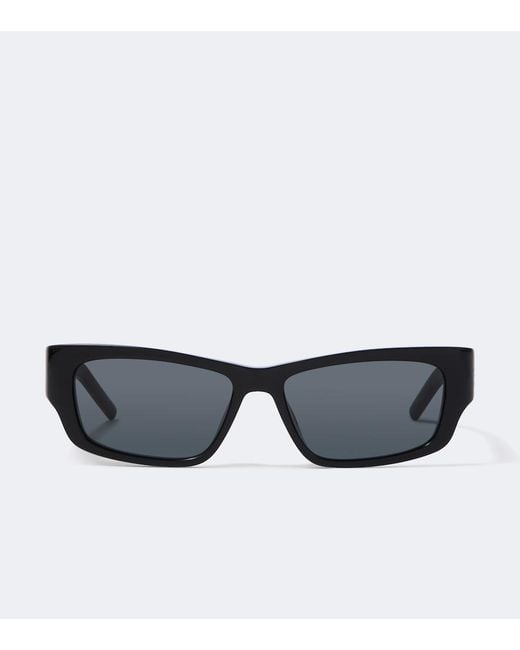 Saint Laurent Black Sl M182 Jazz Rectangular Sunglasses for men