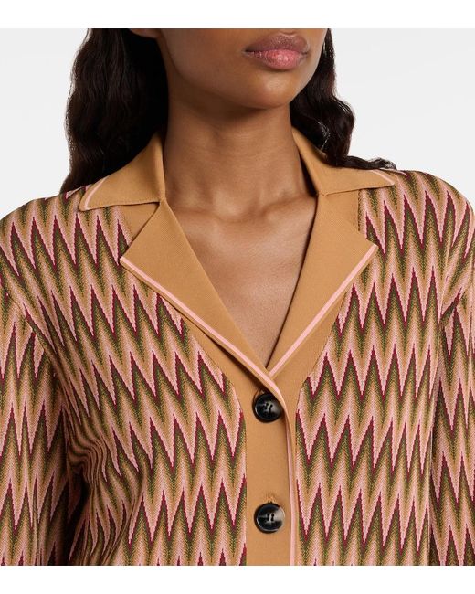 Rixo Brown Cardigan Quinley Aus Jacquard
