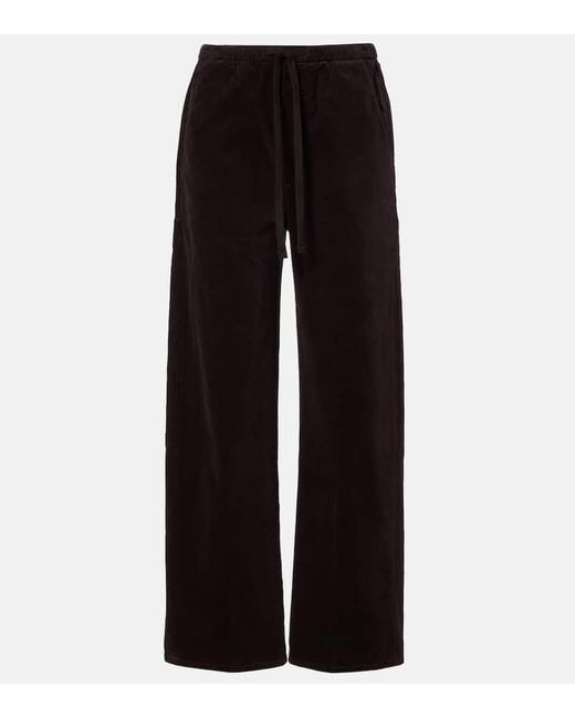 Citizens of Humanity Black Weite Hose Aurora Pulla Aus Baumwoll-Cord