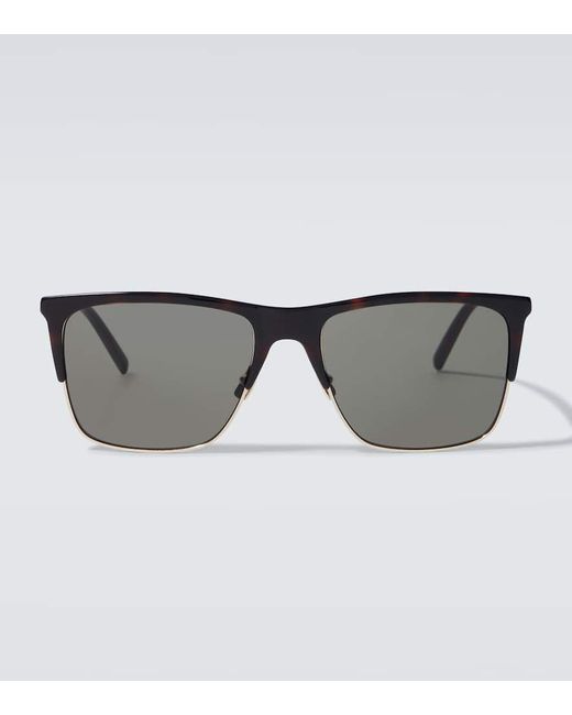 Saint Laurent Gray Sl 768 Rectangular Sunglasses for men