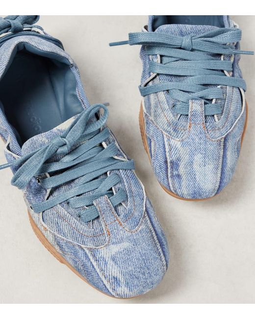 Baskets En Jean Acne en coloris Blue