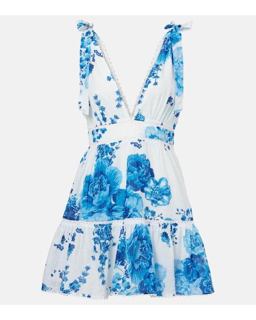Poupette Blue Minikleid Cara Aus Baumwolle