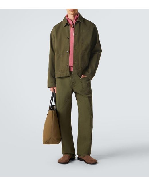 J.W. Anderson Green Twisted Straight Jeans for men