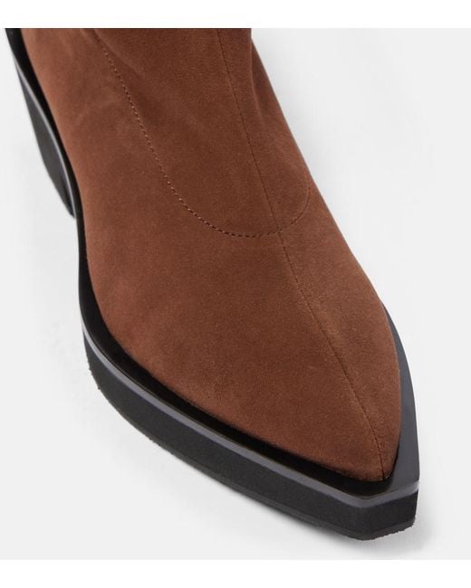 Robert Clergerie Brown Tenny Suede Over-The-Knee Boots