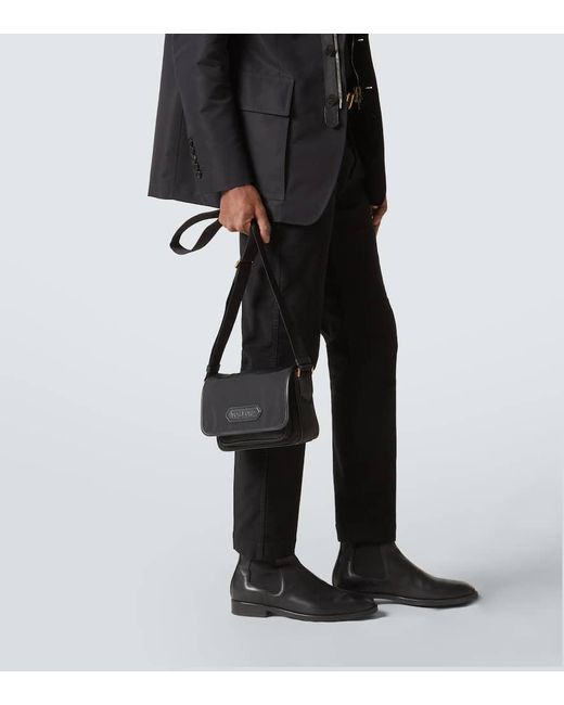 Borsa A Tracolla Con Pelle di Tom Ford in Black da Uomo