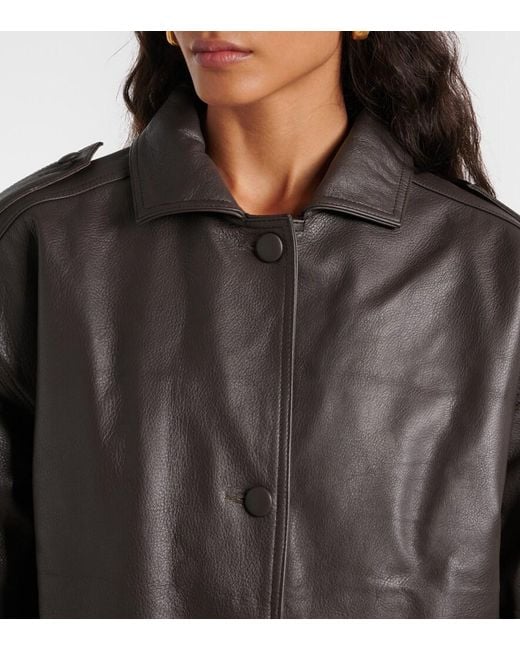 Blazé Milano Black Charlie Leather Bomber Jacket