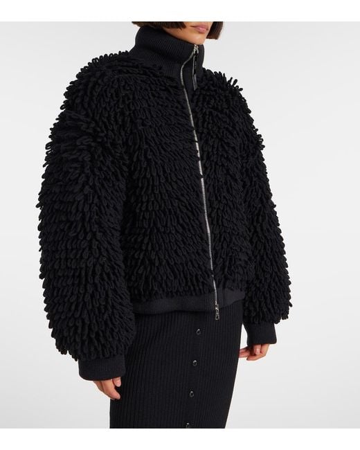 Moncler Genius Black X Ee72 By Edward Enninful Wool-Blend Down Jacket