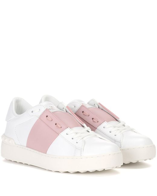 valentino white and pink sneakers