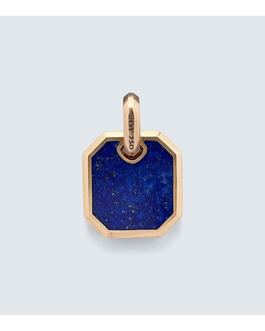 David Yurman Anhaenger Amulets Aus 18Kt Gelbgold Mit Lapislazuli in Blue für Herren