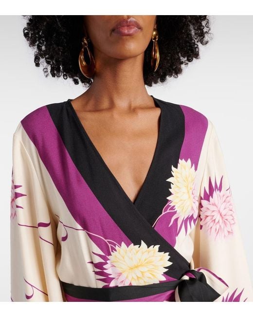 LaDoubleJ Pink Floral Wrap Dress