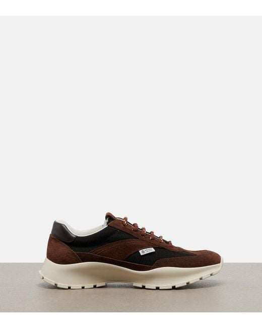 Prada Brown Suede Sneakers