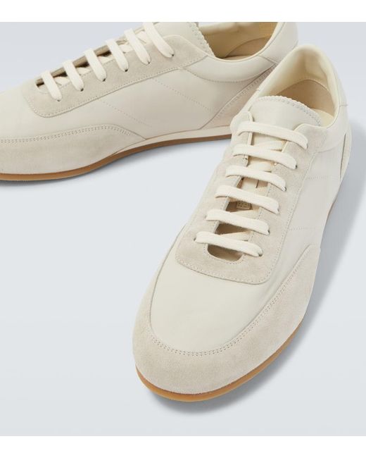 Common Projects Sneakers Driving Aus Leder Und Veloursleder in White für Herren