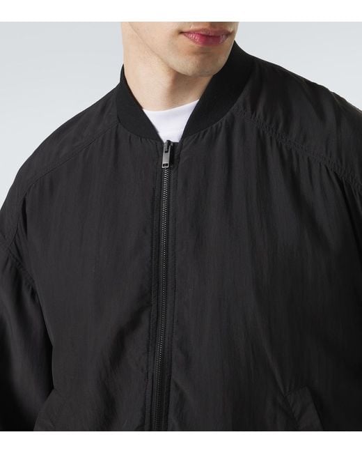The Row Black Orianel Silk Jacket for men