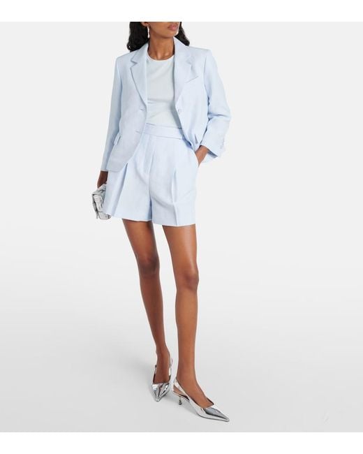 Dorothee Schumacher Blue Summer Cruise Cropped Blazer