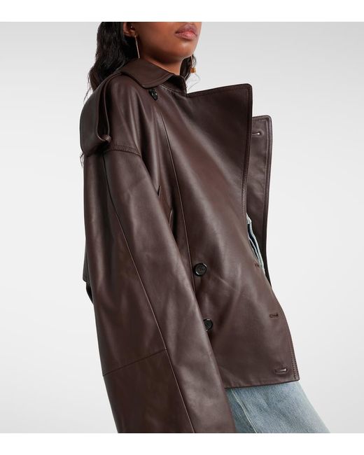 Loewe Brown Leather Jackets