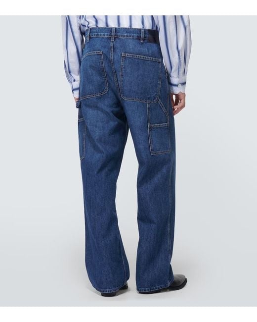 Our Legacy Mid-Rise Wide-Leg Jeans Joiner in Blue für Herren