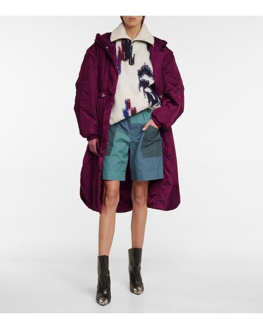 Isabel Marant Multicolor Kalerna Cotton And Linen Shorts
