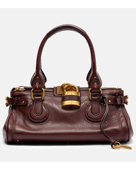 Chloé Brown Paddington Leather Shoulder Bag