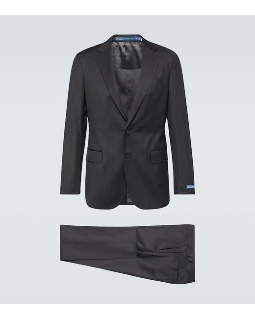 Polo Ralph Lauren Black Single-breasted Wool Suit for men
