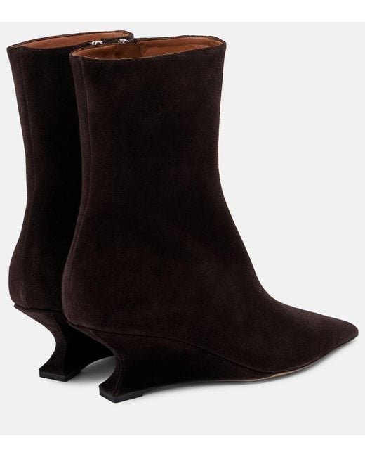 Paris Texas Black Nina 50 Suede Ankle Boots