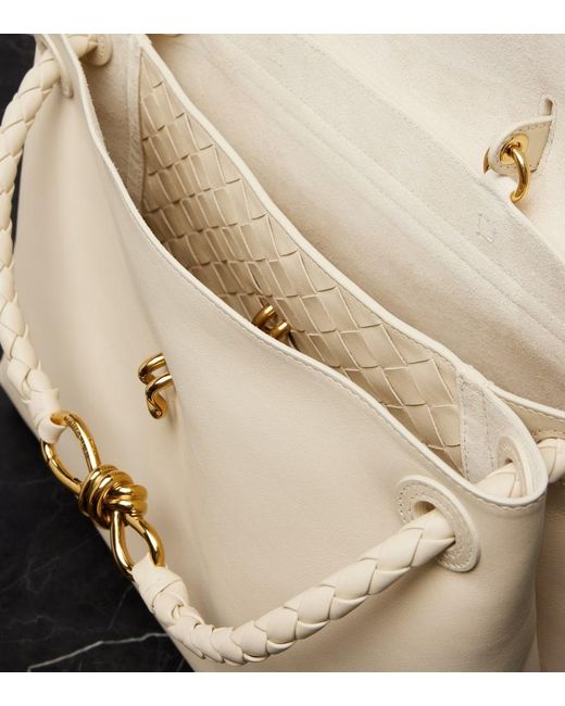 Bottega Veneta Natural Tote Bag Ciao Ciao Medium Aus Leder