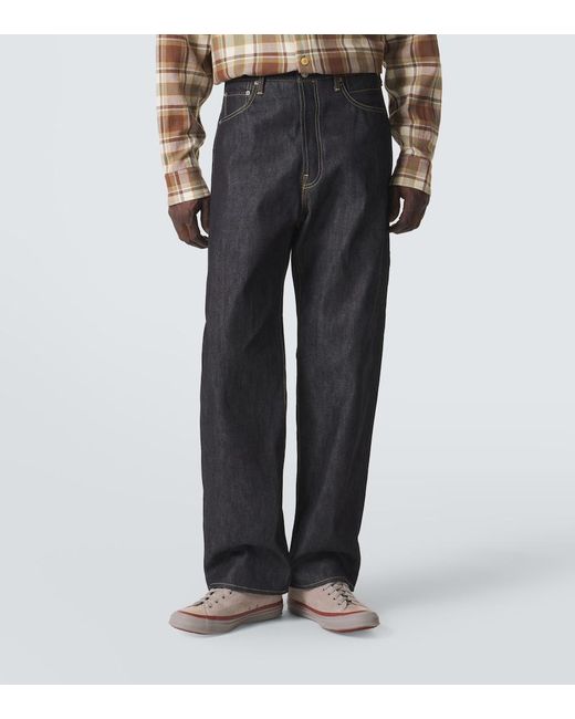 Visvim Black Social Sculpture 01 Straight Jeans for men