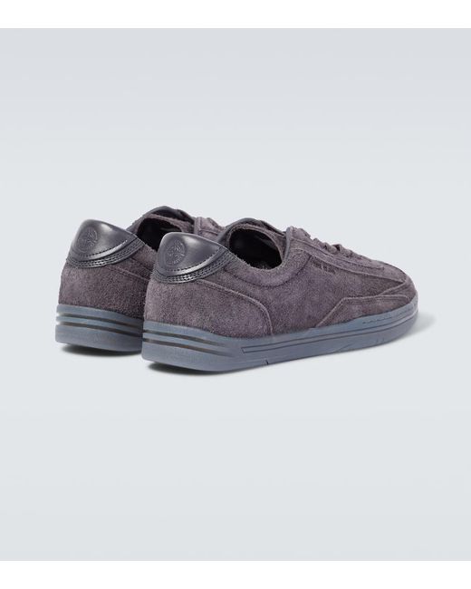 Stone Island Purple S0101 Suede Sneakers for men